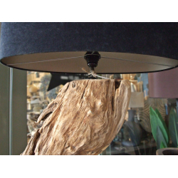 Lampa stojąca podłogowa z Kawałka drewna tekowego 180cm